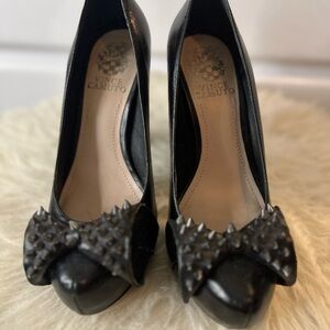 Vince Camuto Black Stiletto Heels with Bow